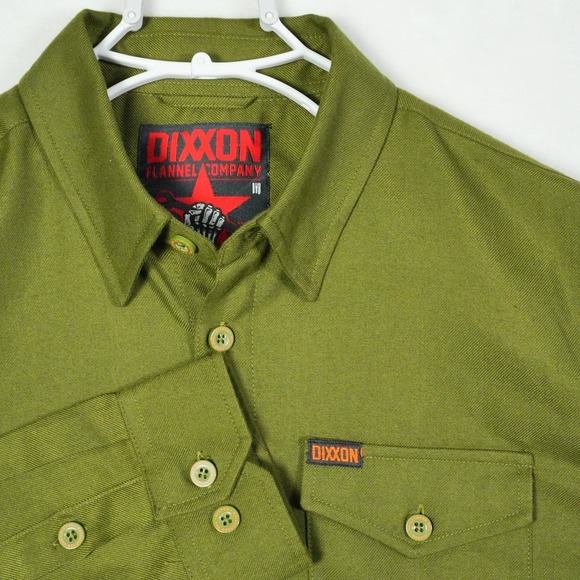 DIXXON Other - DIXXON Flannel Company The Revolution Olive Green Button Up Shirt Men's Medium